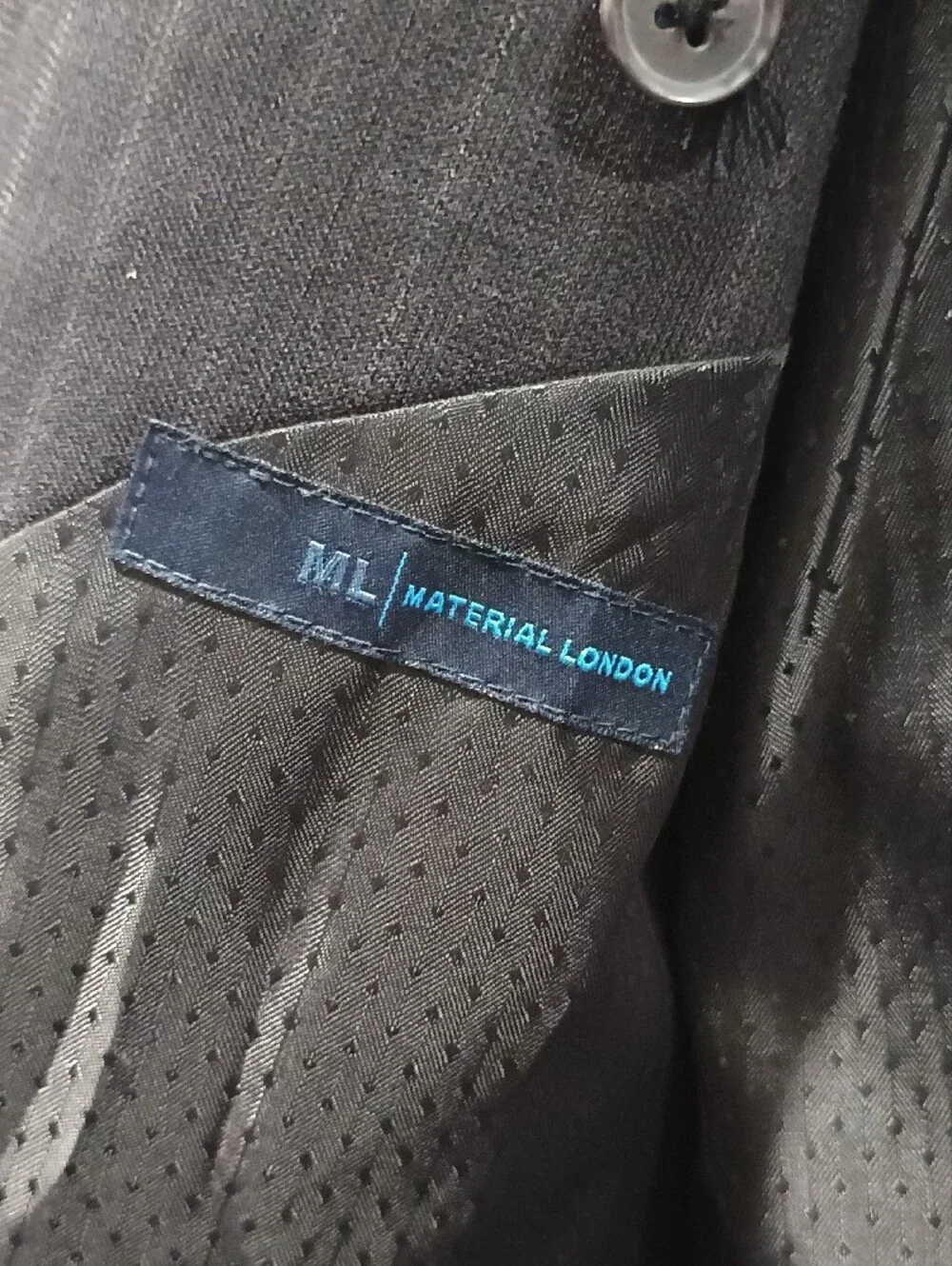 Men's Charcoal Pinstripe Blazer - Classic Three-Button Sport Coat